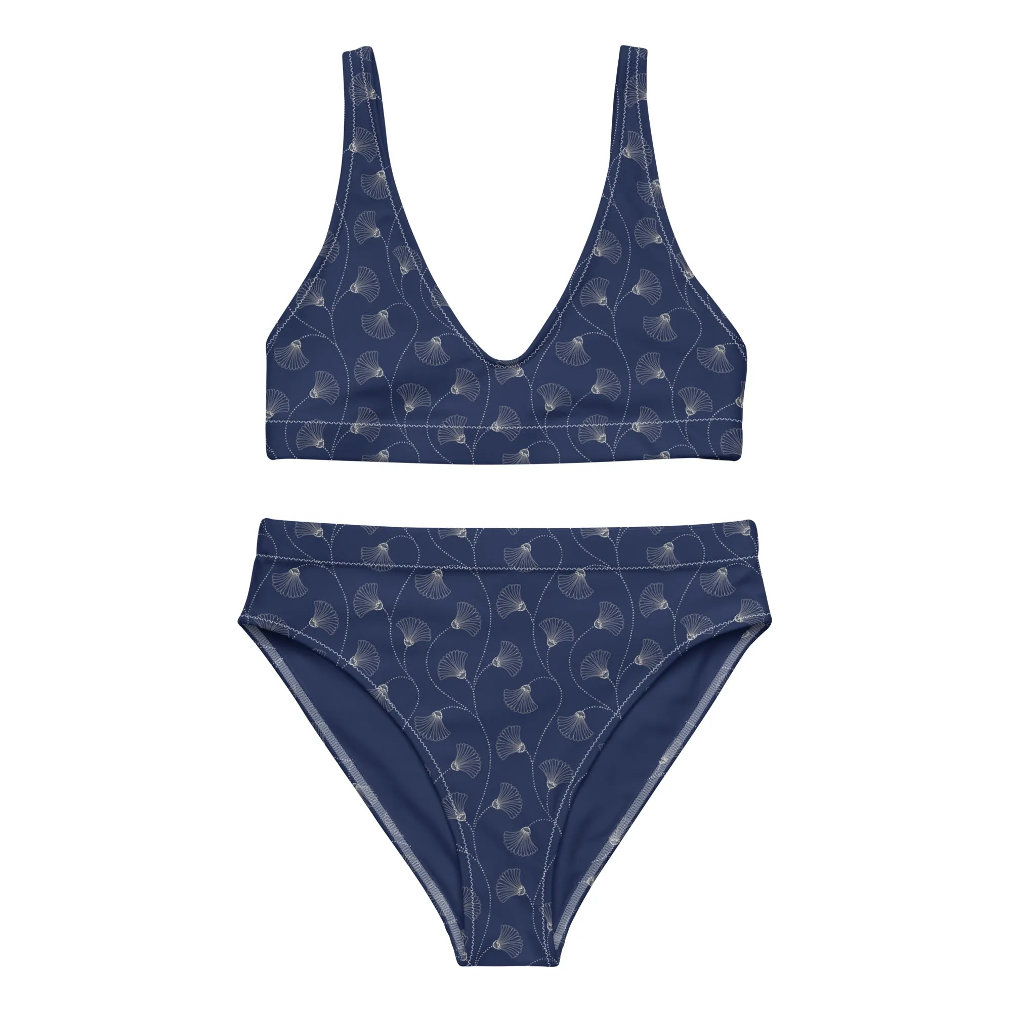 High Waisted Bikini Womens (Glamourange Luxury Bikini High Waisted - 0051 Patterns Model)