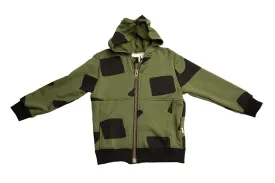 HOODIE - LOGO PRINT - GREEN