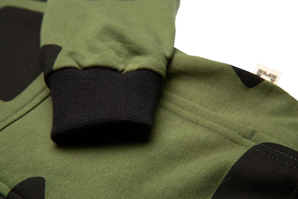 HOODIE - LOGO PRINT - GREEN