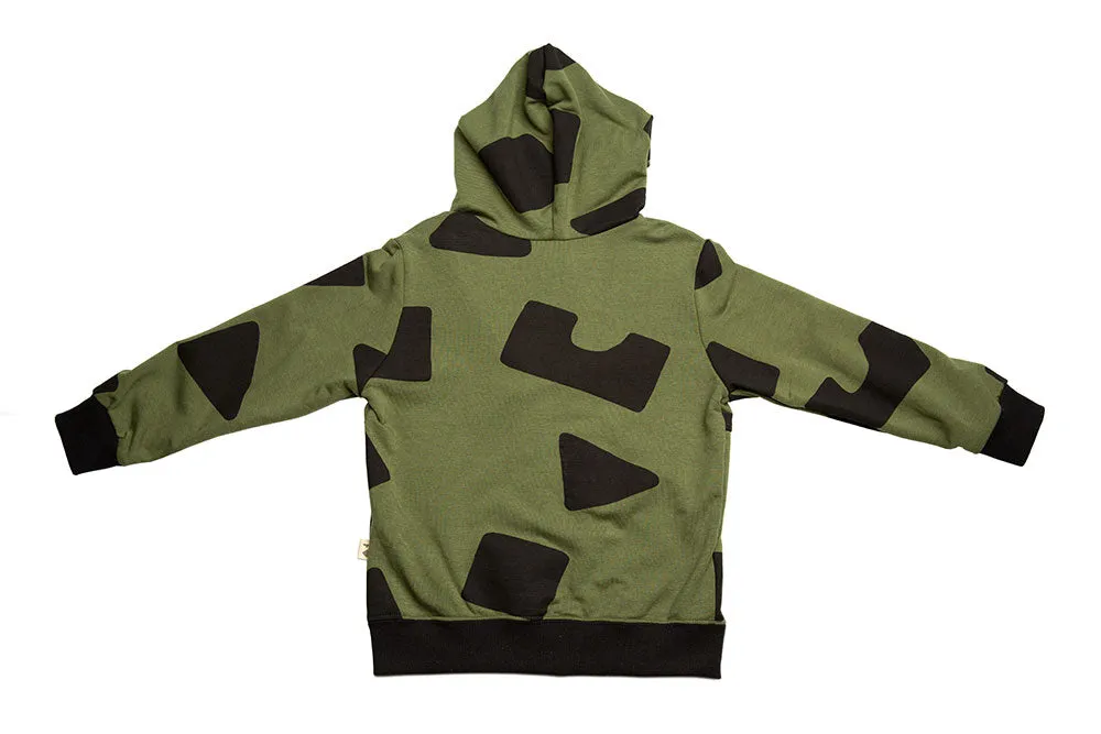 HOODIE - LOGO PRINT - GREEN
