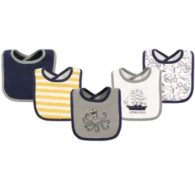 Hudson Baby Cotton Bibs, Sea Captain