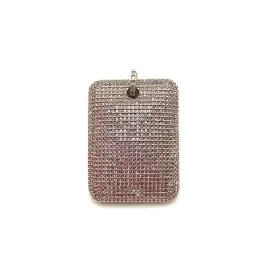 Karli Buxton Swarovski Silver Dog Tag