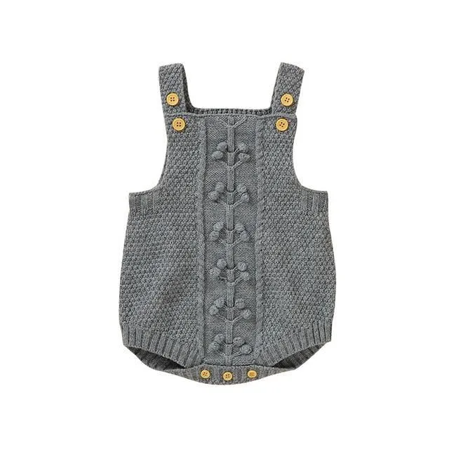 Knitted Sweater Romper Set