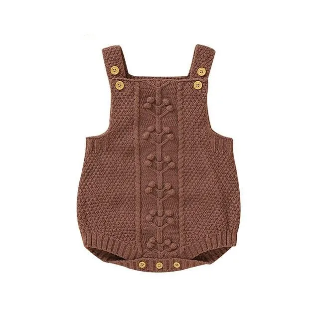 Knitted Sweater Romper Set
