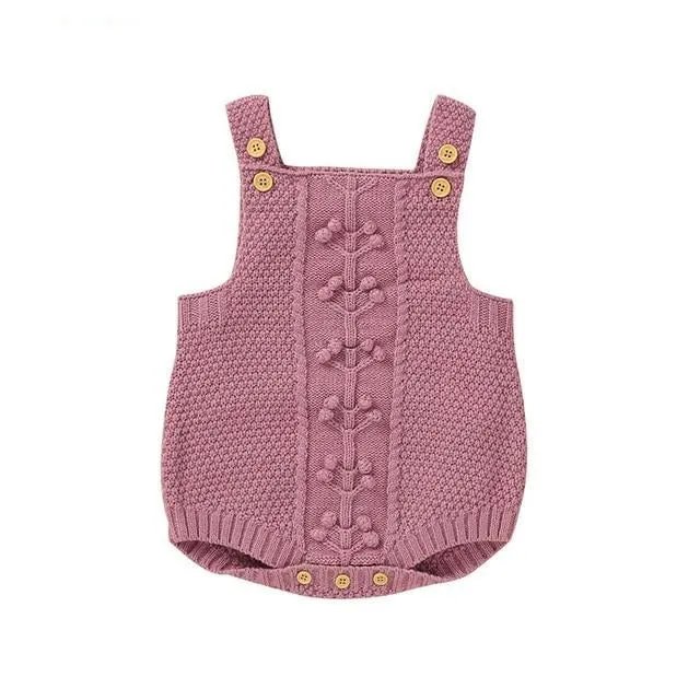 Knitted Sweater Romper Set