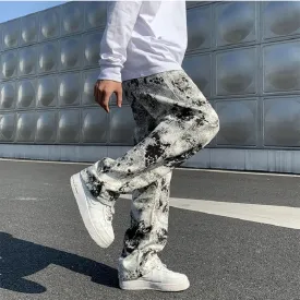 KOR Style Printed Mopping Trousers Jean