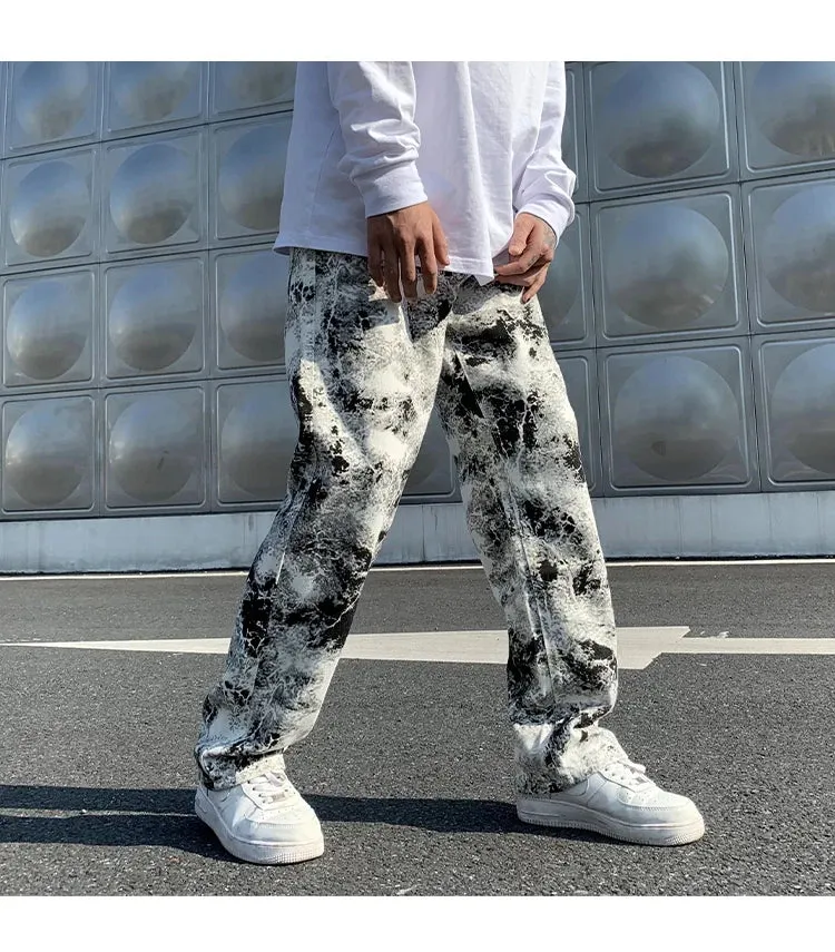 KOR Style Printed Mopping Trousers Jean