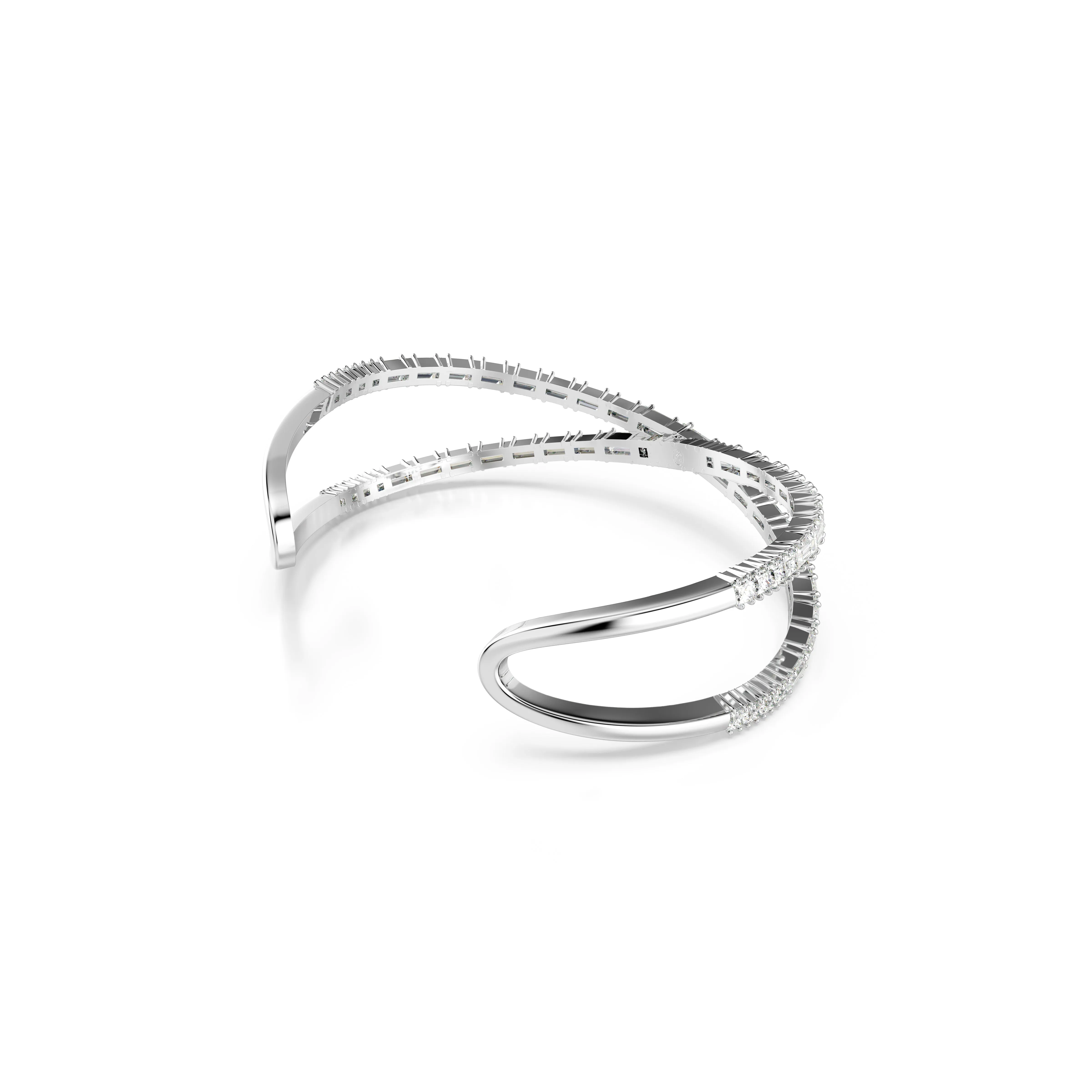 Large White Hyperbola Bracelet by Swarovski