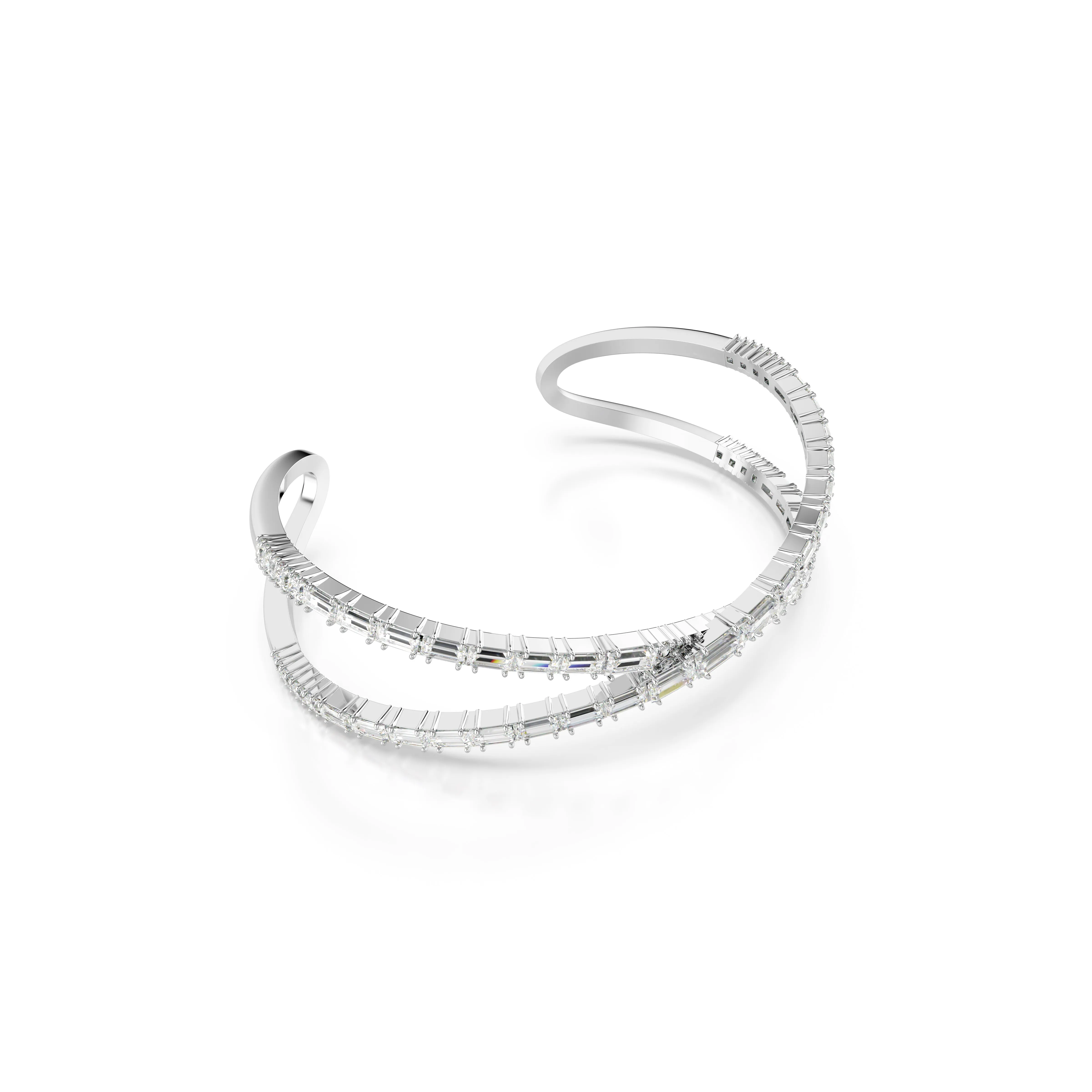Large White Hyperbola Bracelet by Swarovski