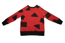 LI'L JOGGER TOP - LOGO PRINT - RED
