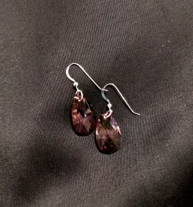 Linda Toye Jewellery - Diana Swarovski Crystal Earring Purple