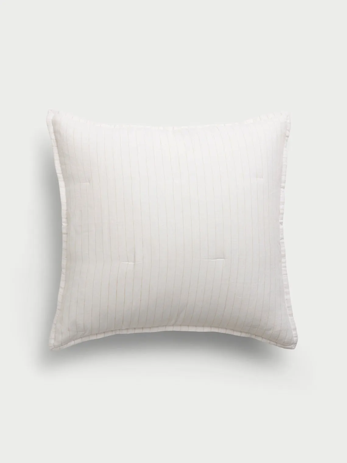 Linen Pencil Stripe Quilted Shams