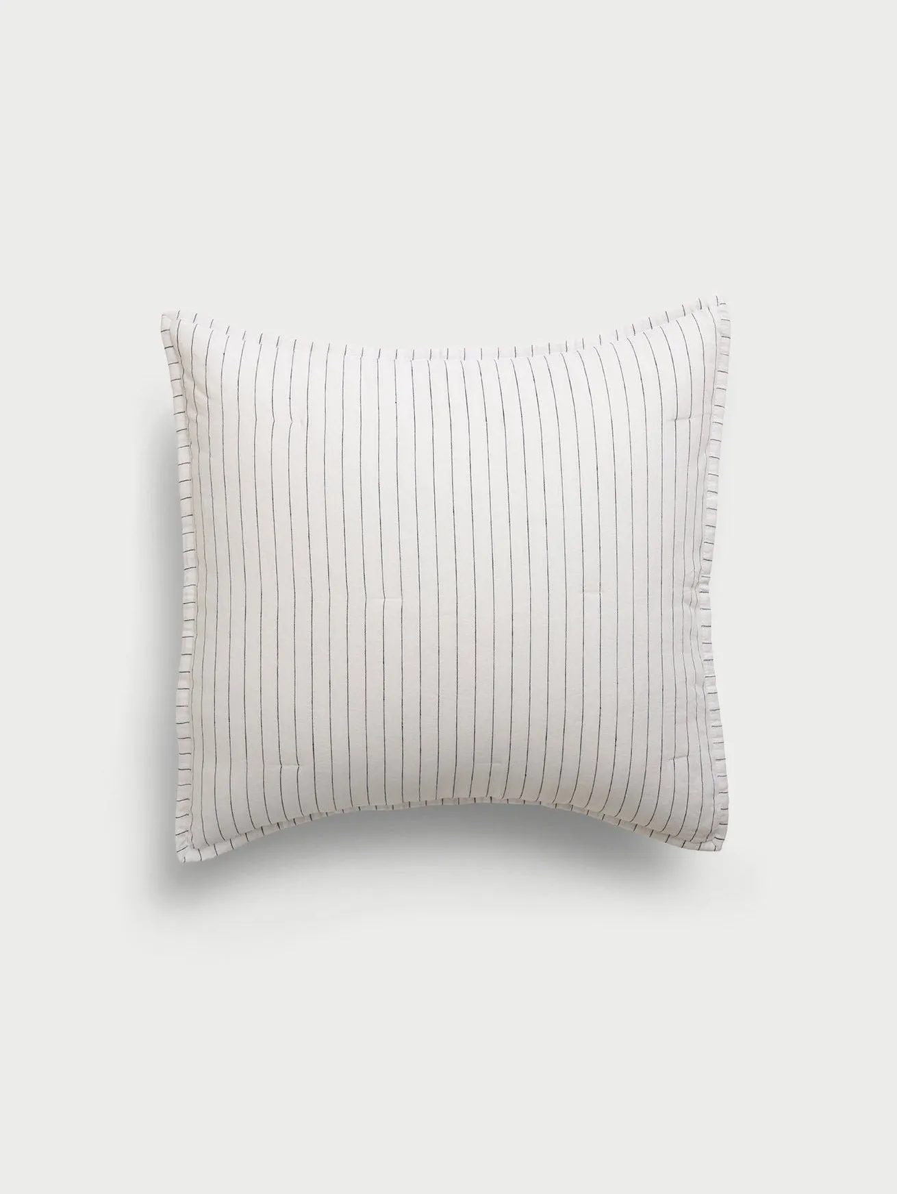 Linen Pencil Stripe Quilted Shams