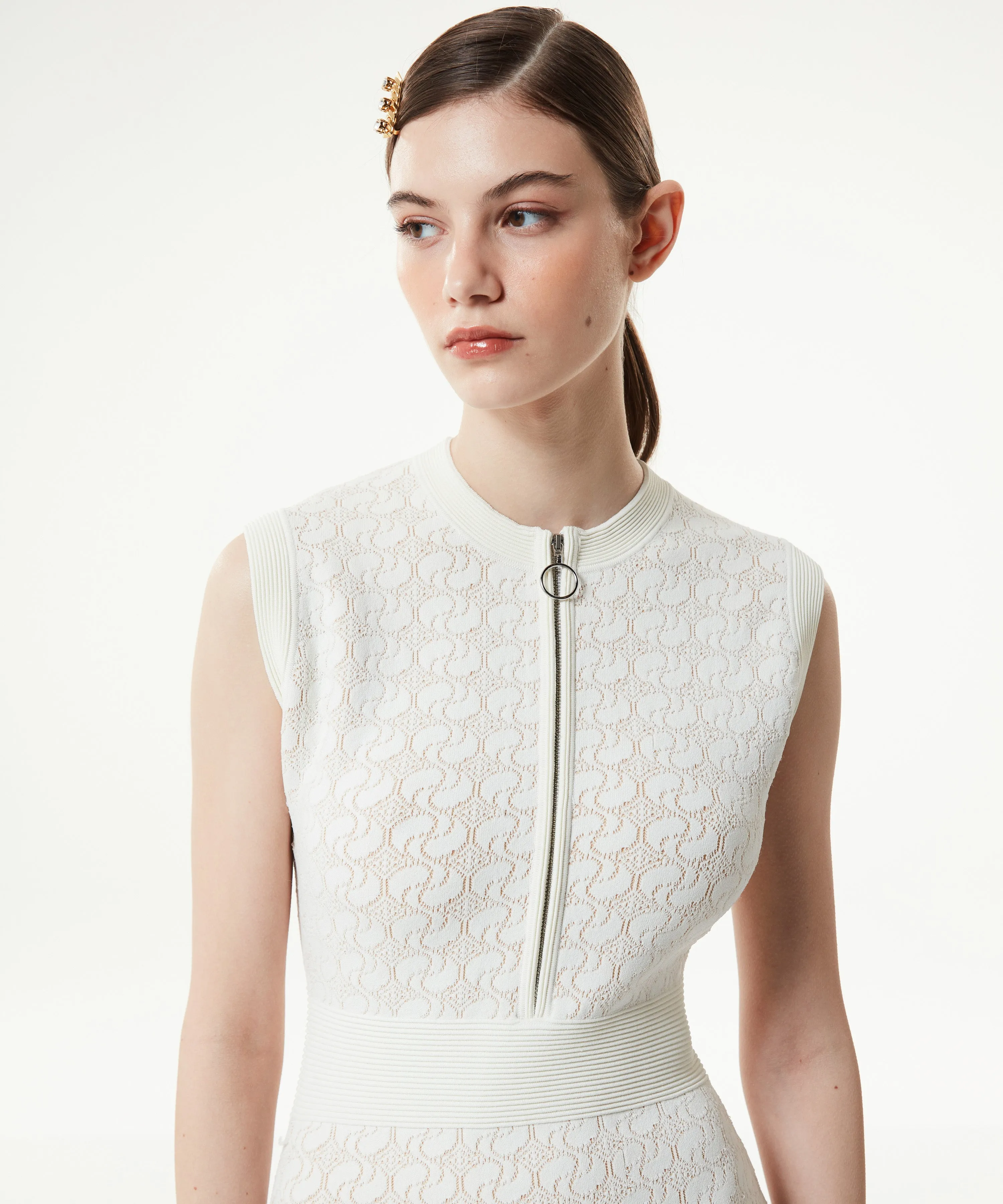 Machka Knitwear Dress White