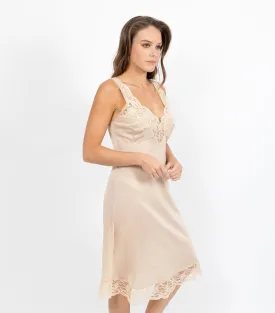 Matt Tricot Full Slip Built up Shoulders - Skin