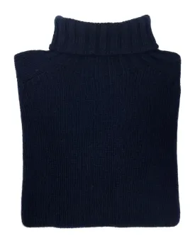 Mens Knitted Roll Neck Jumper (M3803/5) - Nero Navy