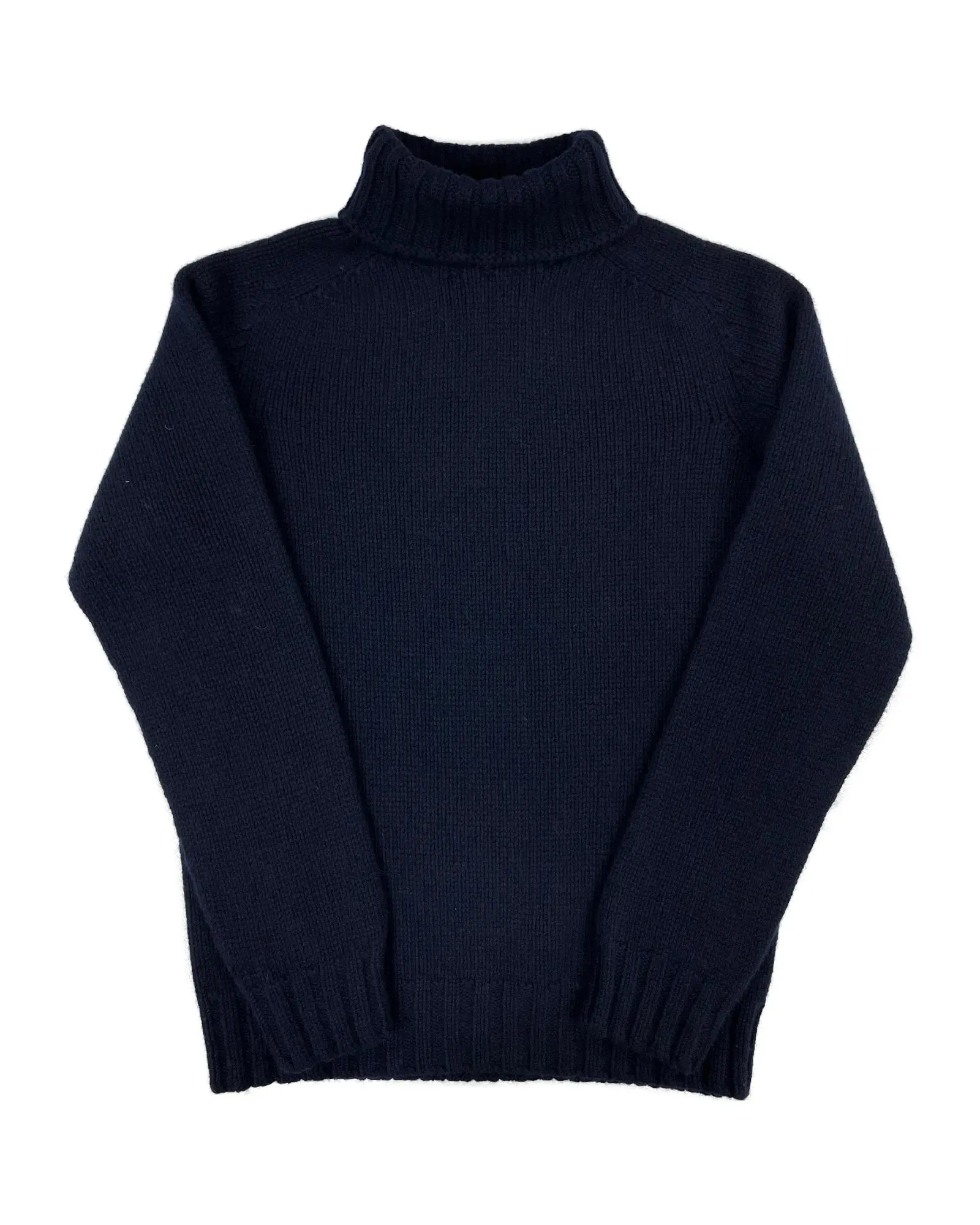 Mens Knitted Roll Neck Jumper (M3803/5) - Nero Navy