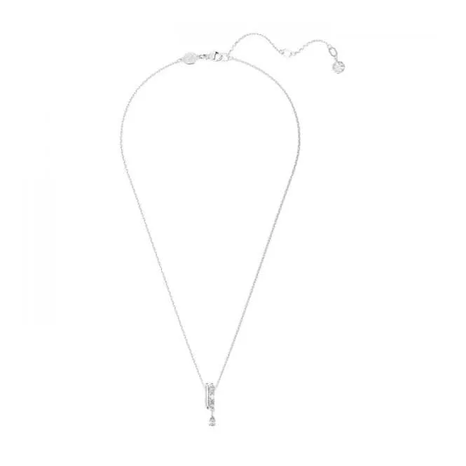 Mixed Cuts White Rhodium Plated Dextera Pendant 5671819
