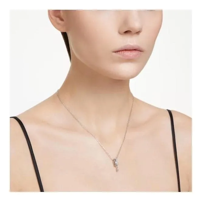 Mixed Cuts White Rhodium Plated Dextera Pendant 5671819