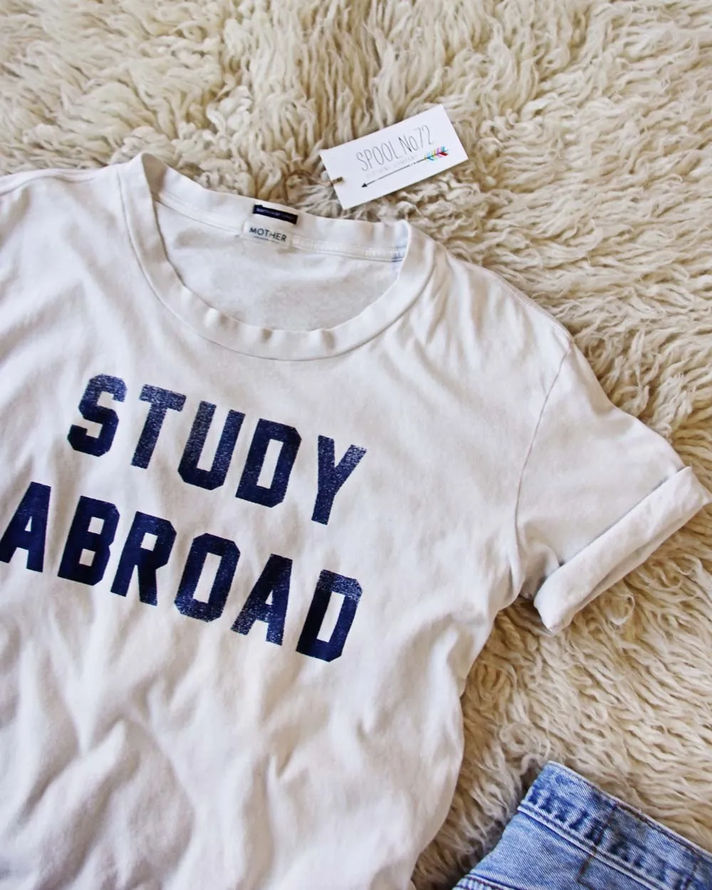 Mother Denim Brand Study Abroad Tee