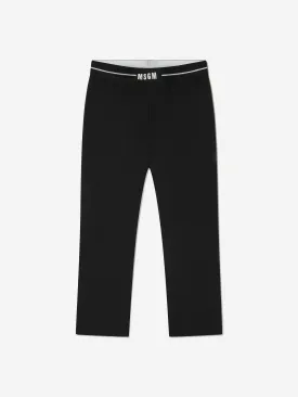 MSGM Girls Punto Milano Logo Trousers