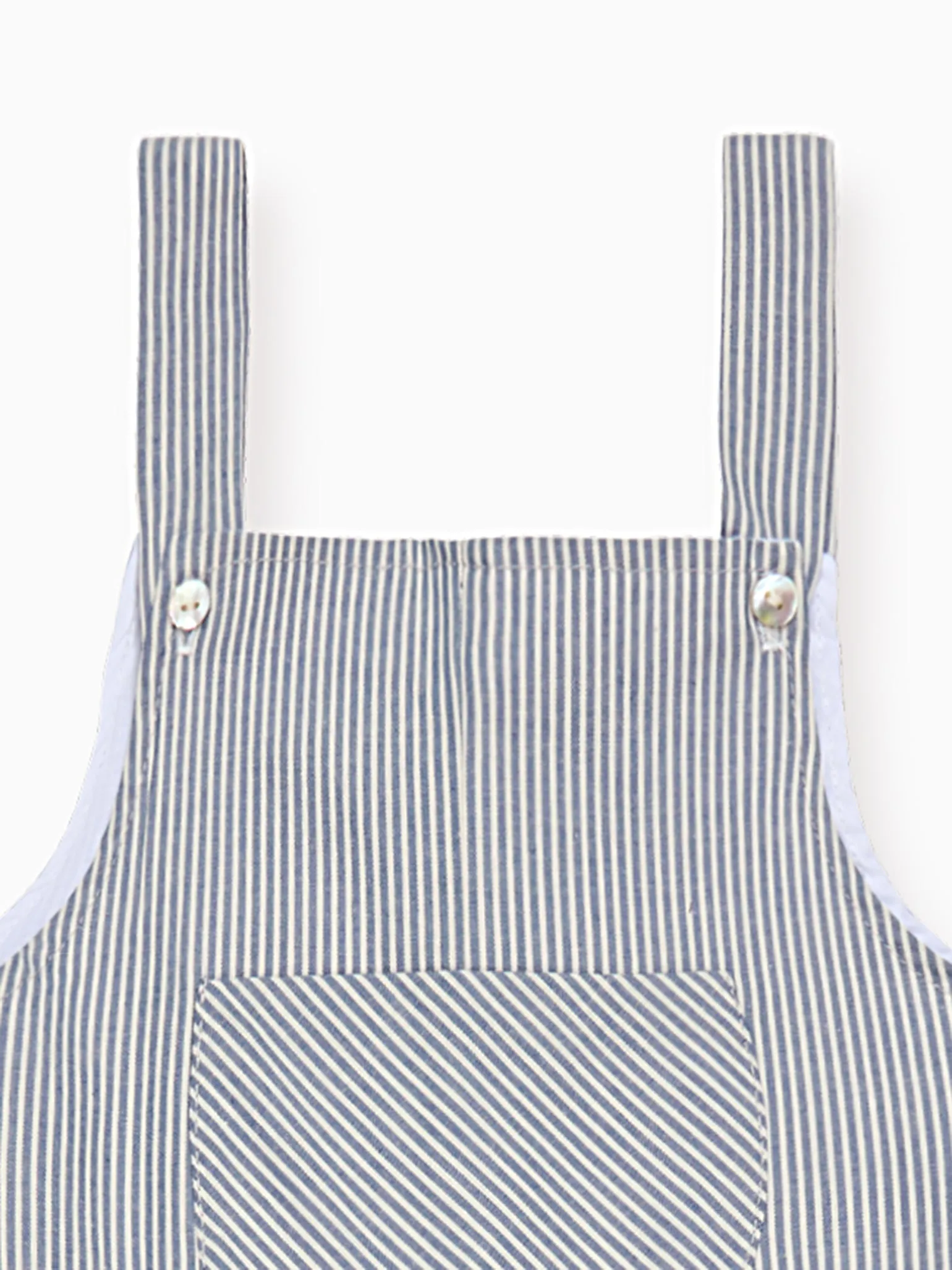 Navy Stripe Coroza Baby Overalls