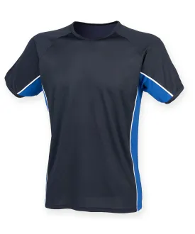 Navy/Royal/White - Performance panel t-shirt