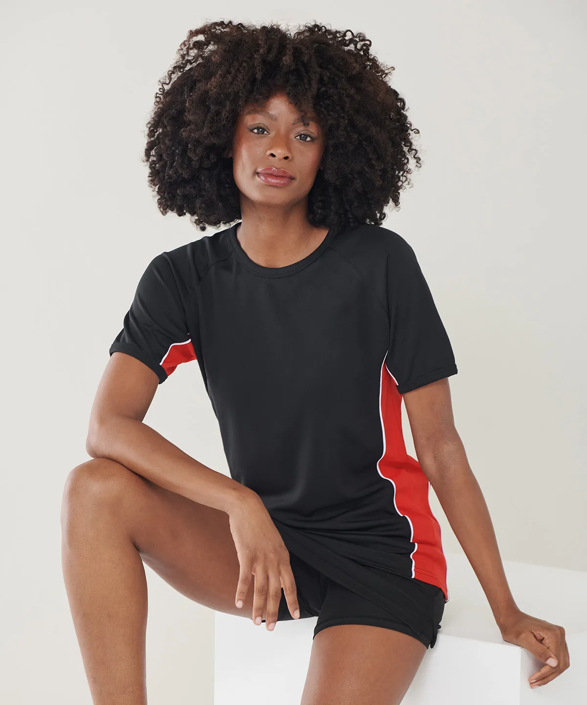 Navy/Royal/White - Performance panel t-shirt