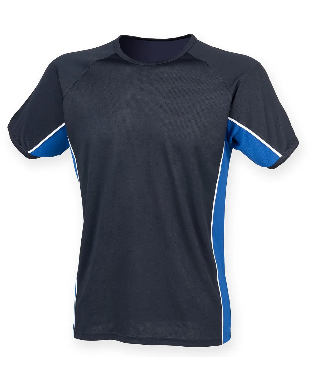 Navy/Royal/White - Performance panel t-shirt