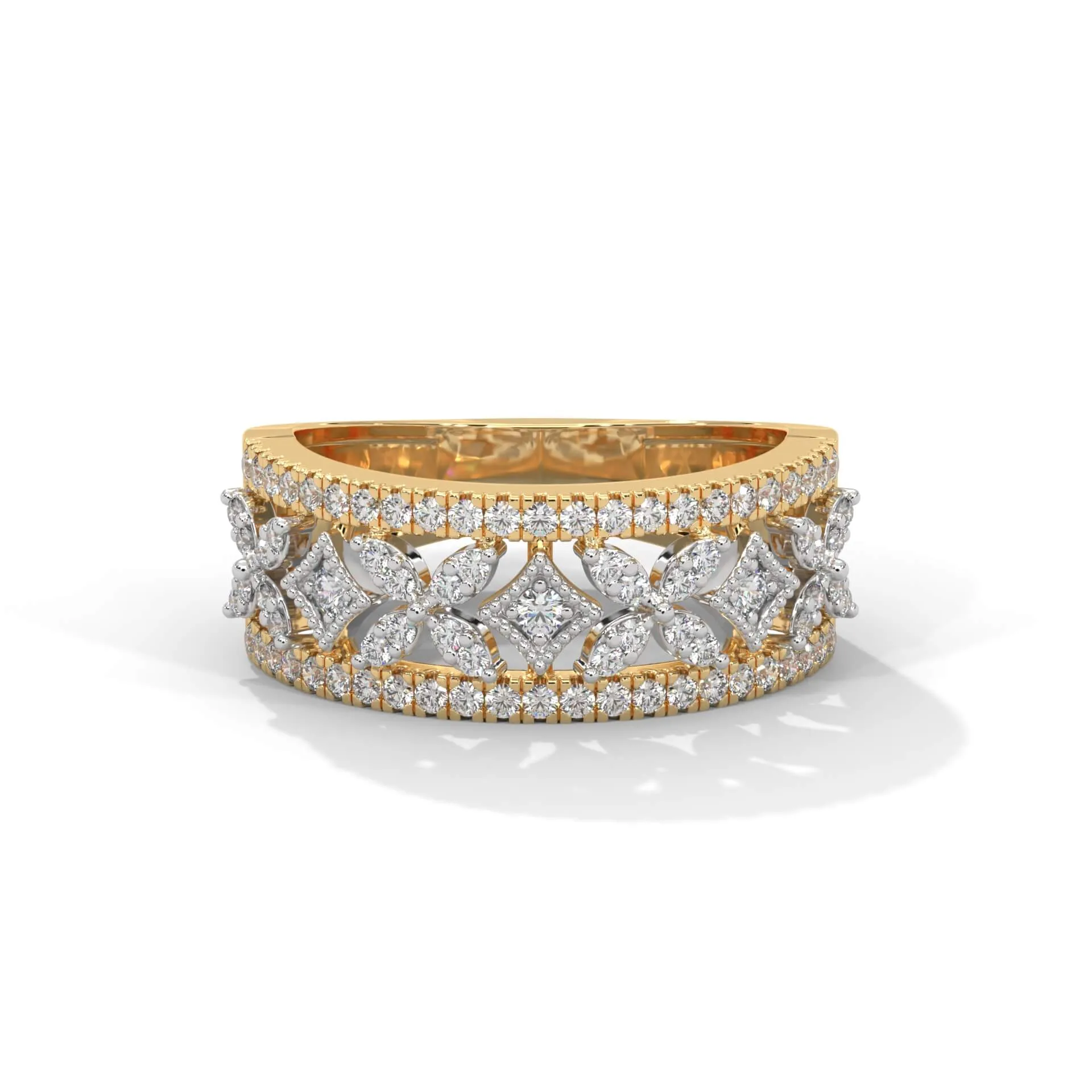 Nuray Silver Ring for Women | 22KT Gold Vermeil