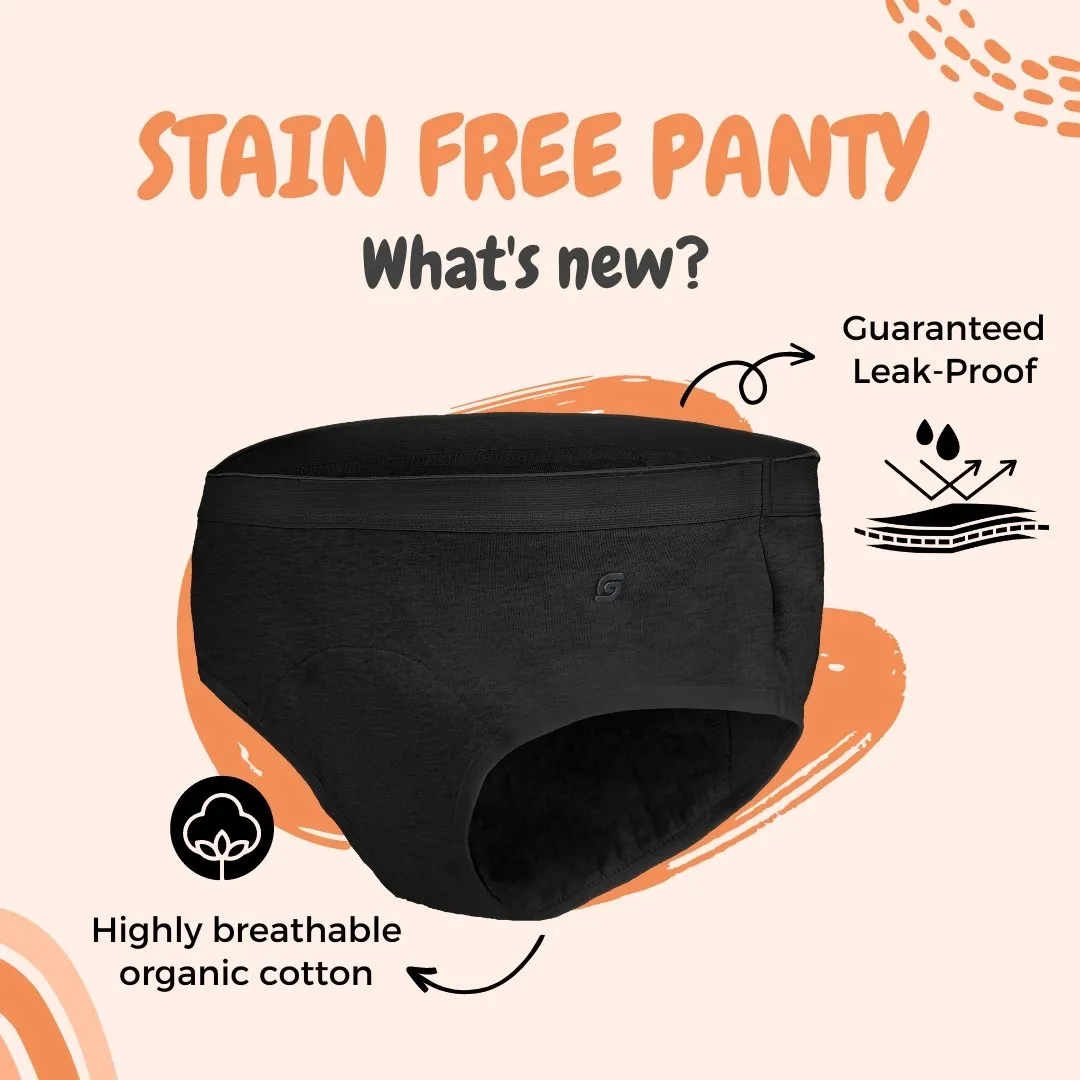 Organic Stain Free Period Panty (Hipster)
