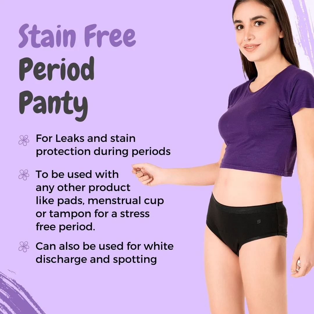 Organic Stain Free Period Panty (Hipster)