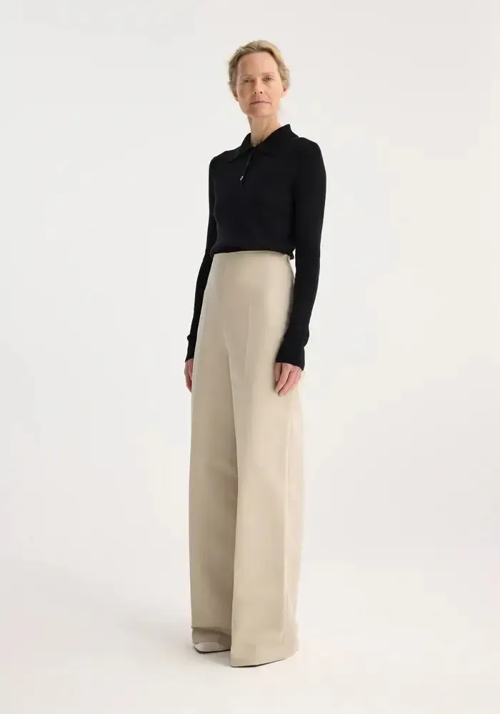 PALAZZO LEG SHAPED TROUSERS