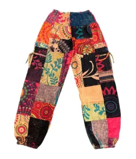 Pant - Himalayan Orange Floral