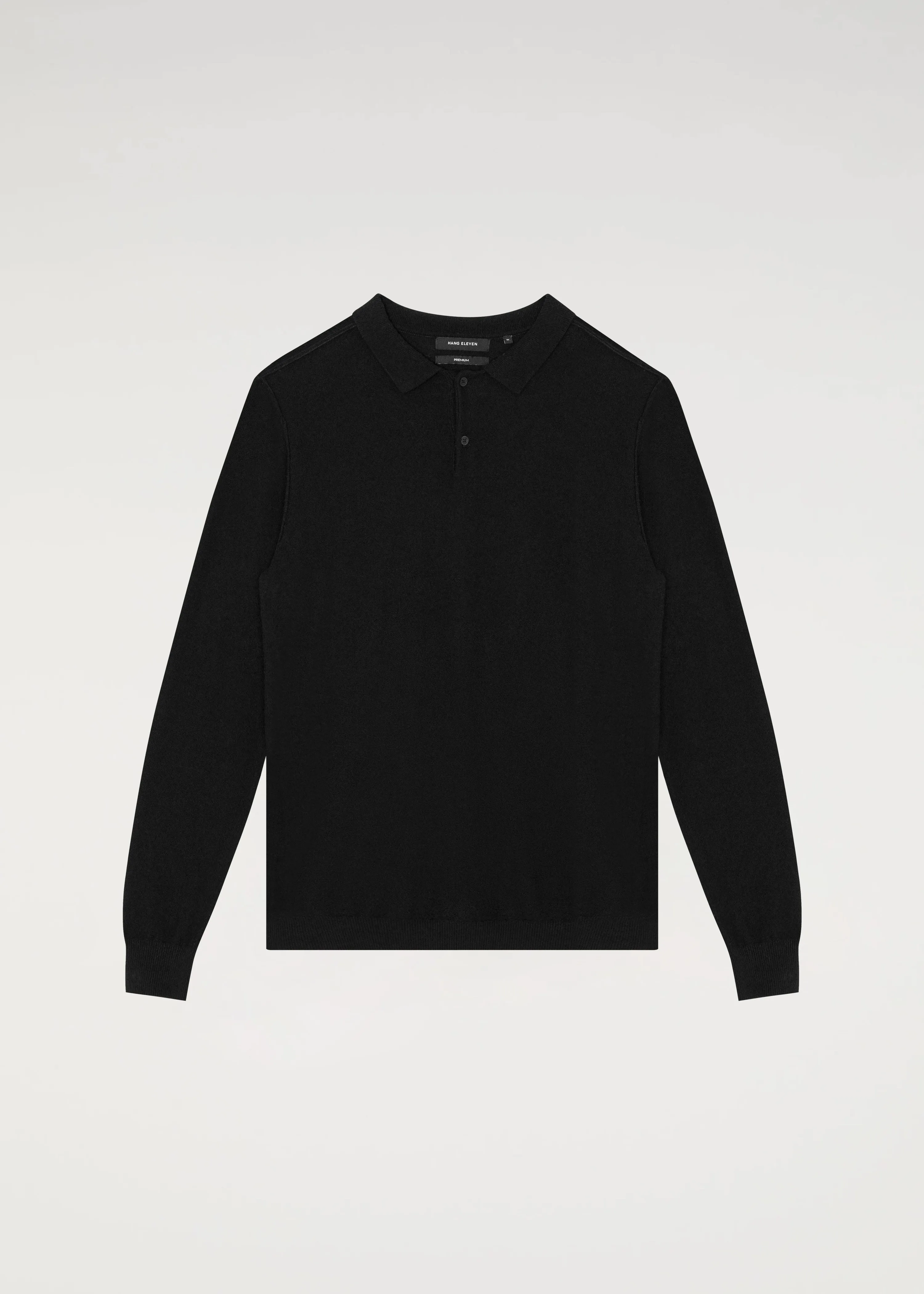 Premium Bouclé Polo - Black
