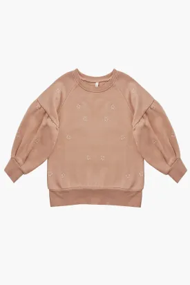 Rylee   Cru Puff Sleeve Girls Sweatshirt - Stars (Size 12/14 left)