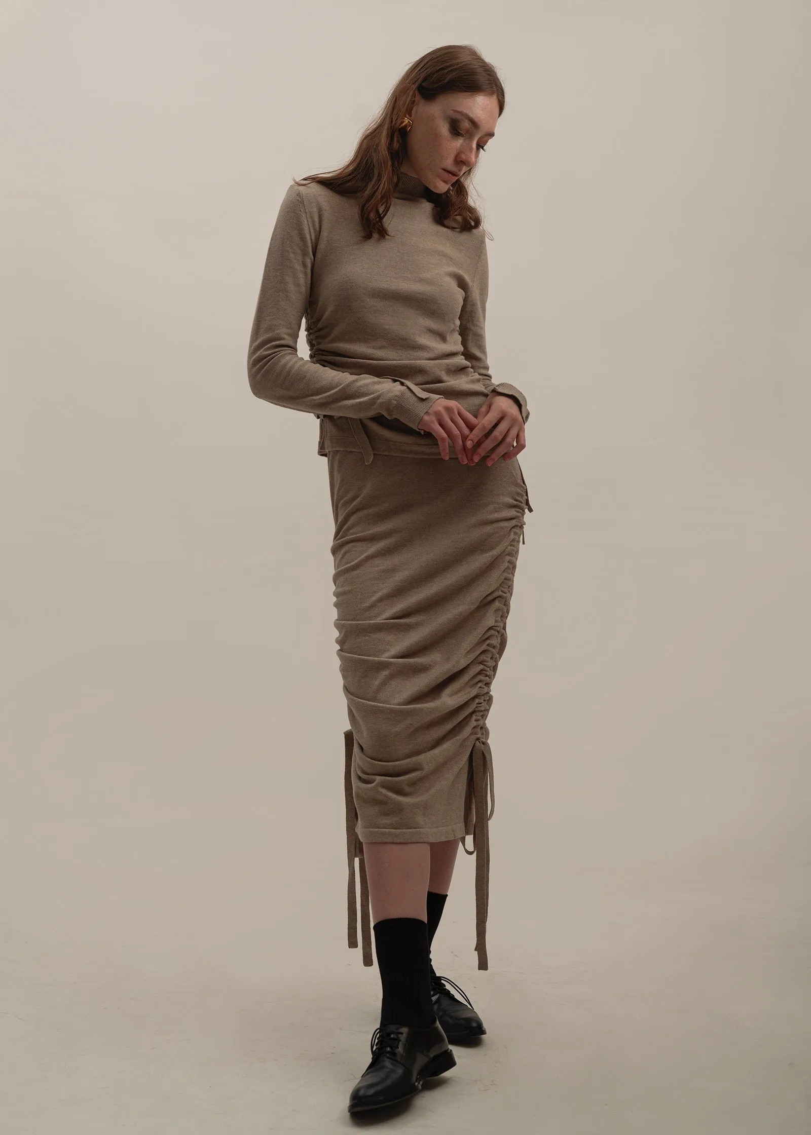 Sagittaire Skirt in Latte