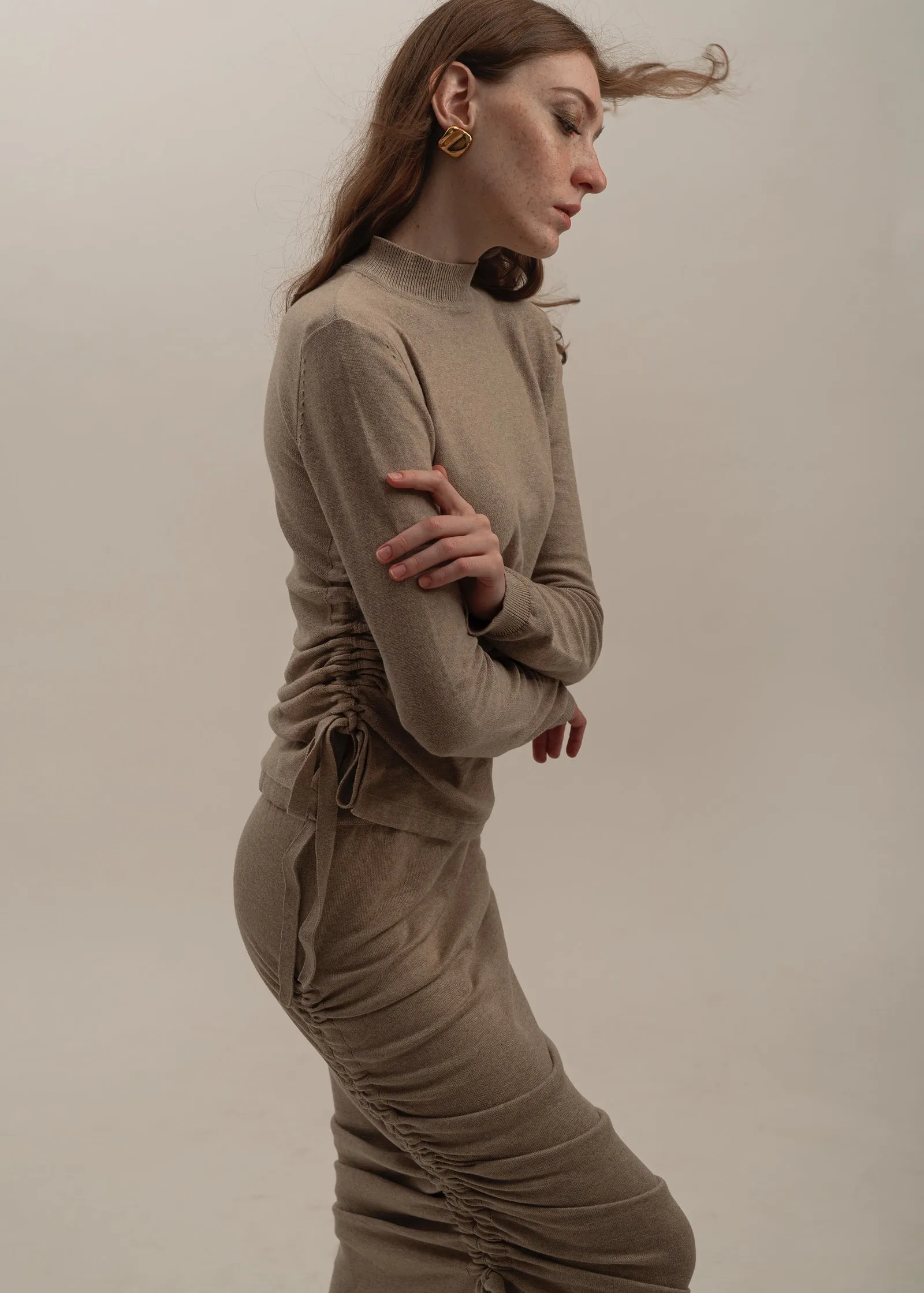 Sagittaire Skirt in Latte