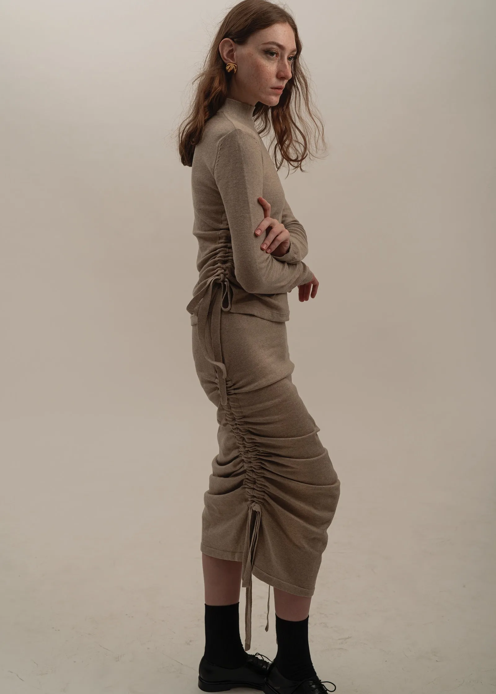 Sagittaire Skirt in Latte