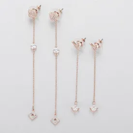SWAROVSKI Grapefruit Pierced Earrings #5385654
