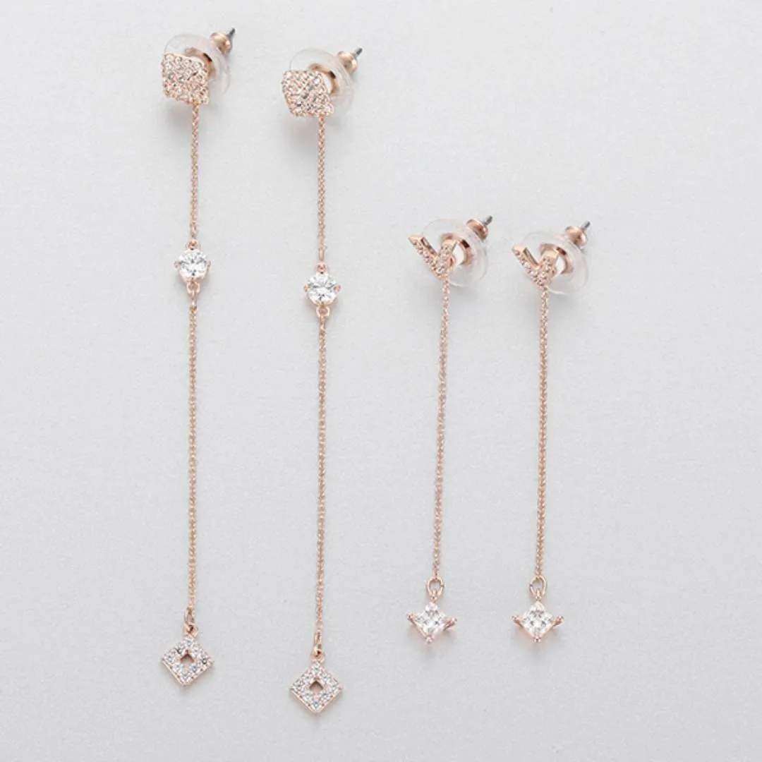 SWAROVSKI Grapefruit Pierced Earrings #5385654