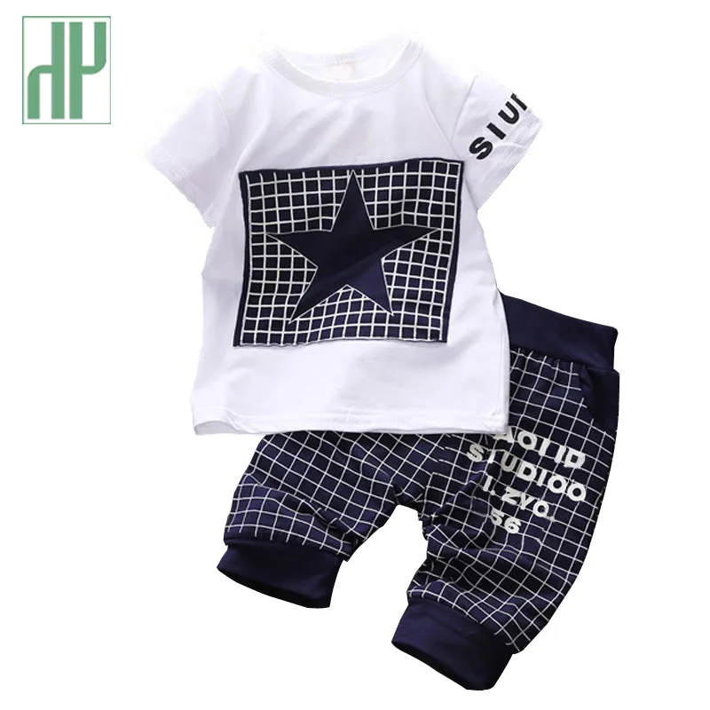 t-shirt pants suit clothing set Star Printed