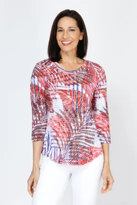 Top Ligne Tropical Print Crew