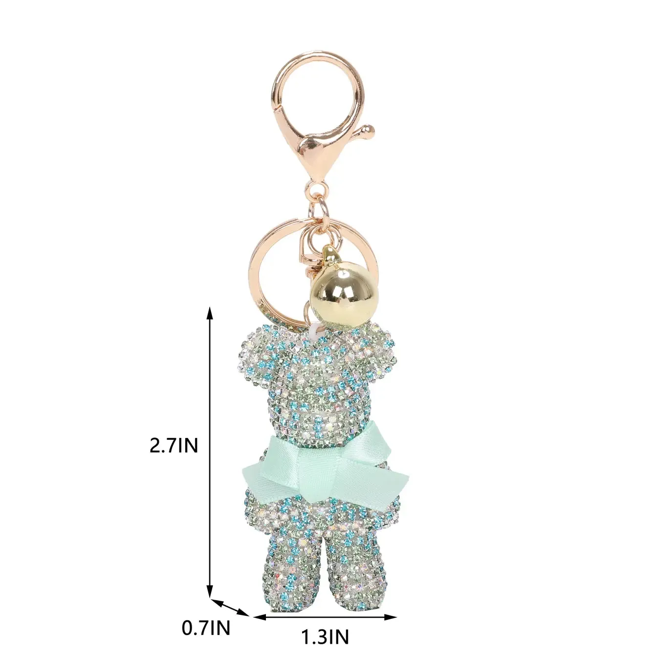 Twinkle Teddy Pendant Keychain & Purse Charm