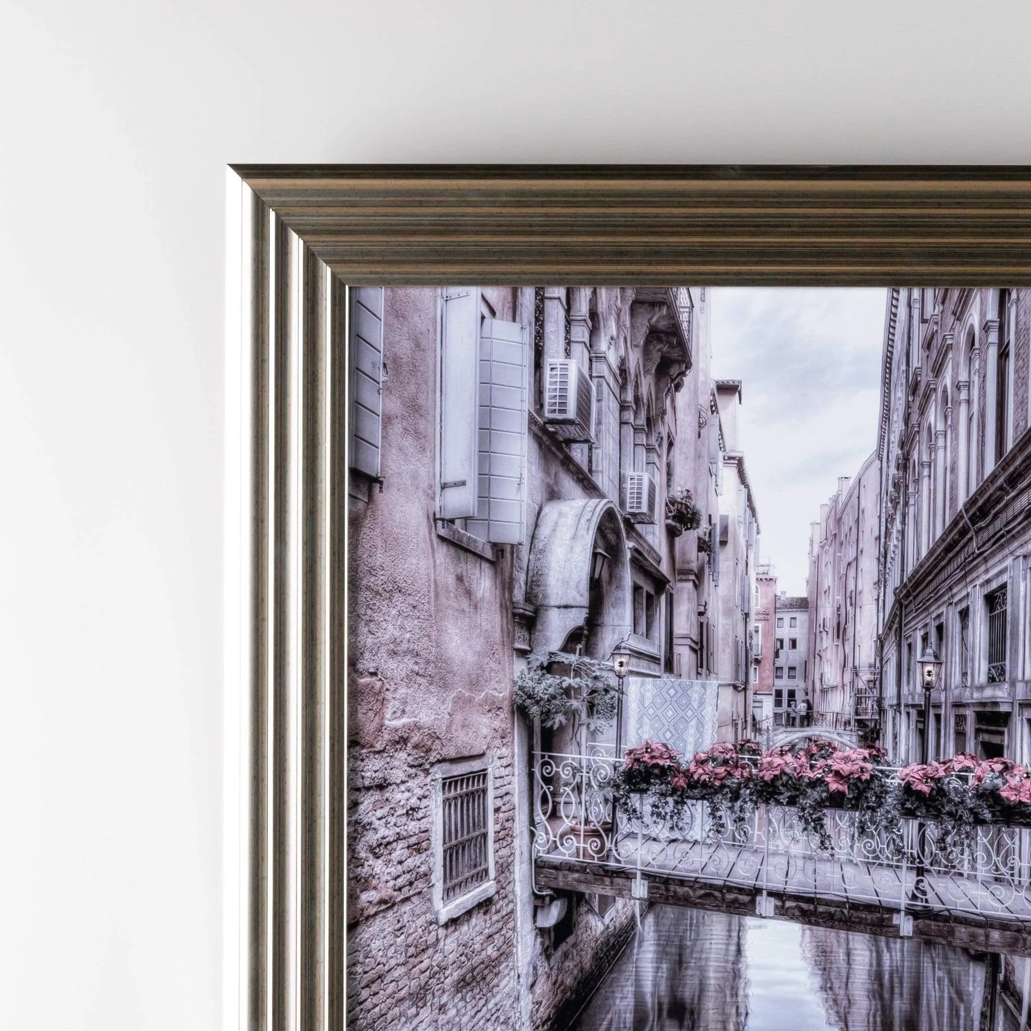 Venice 1 - Silver Frame 75 X 75Cm