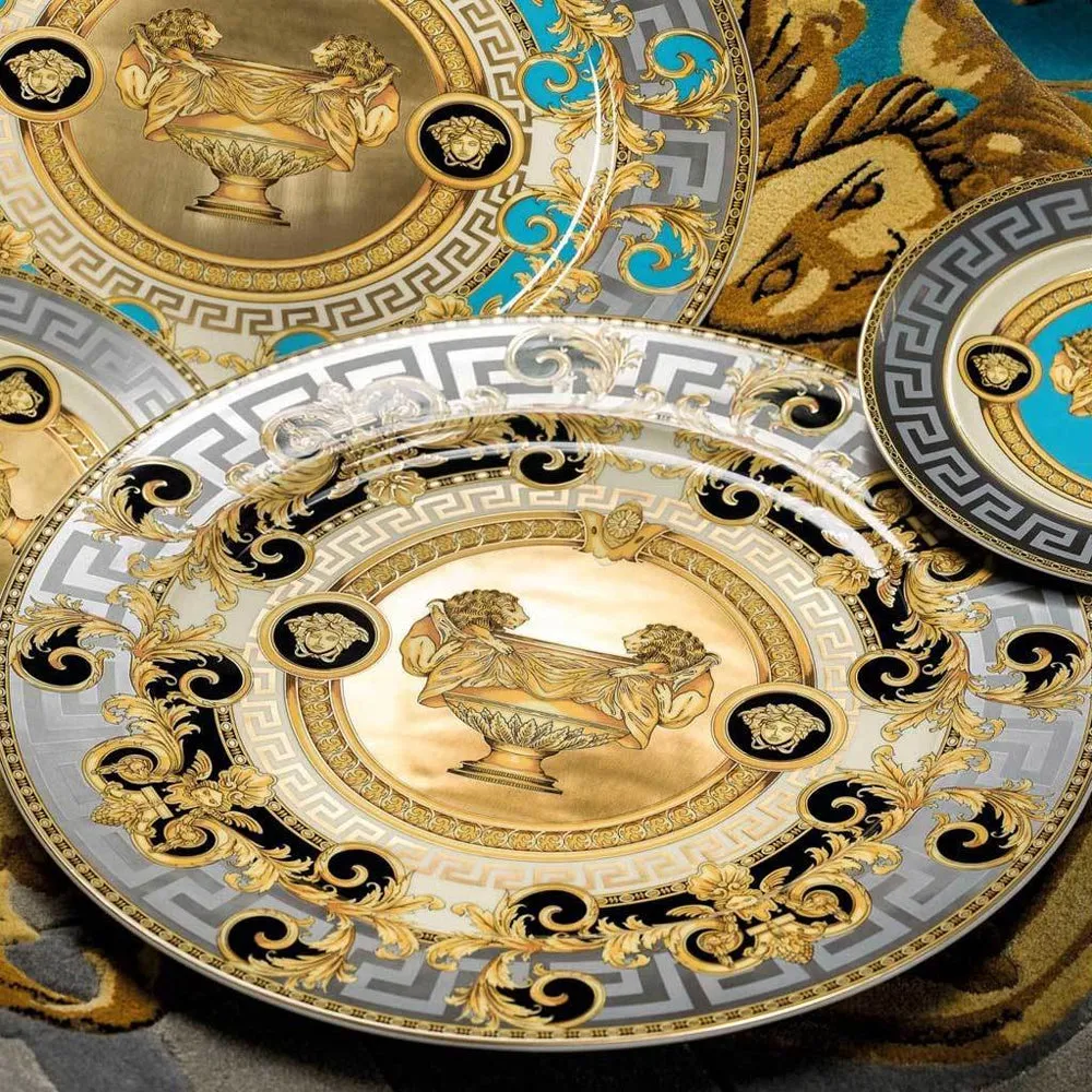 Versace 華美晚宴點心盤-2入-18cm