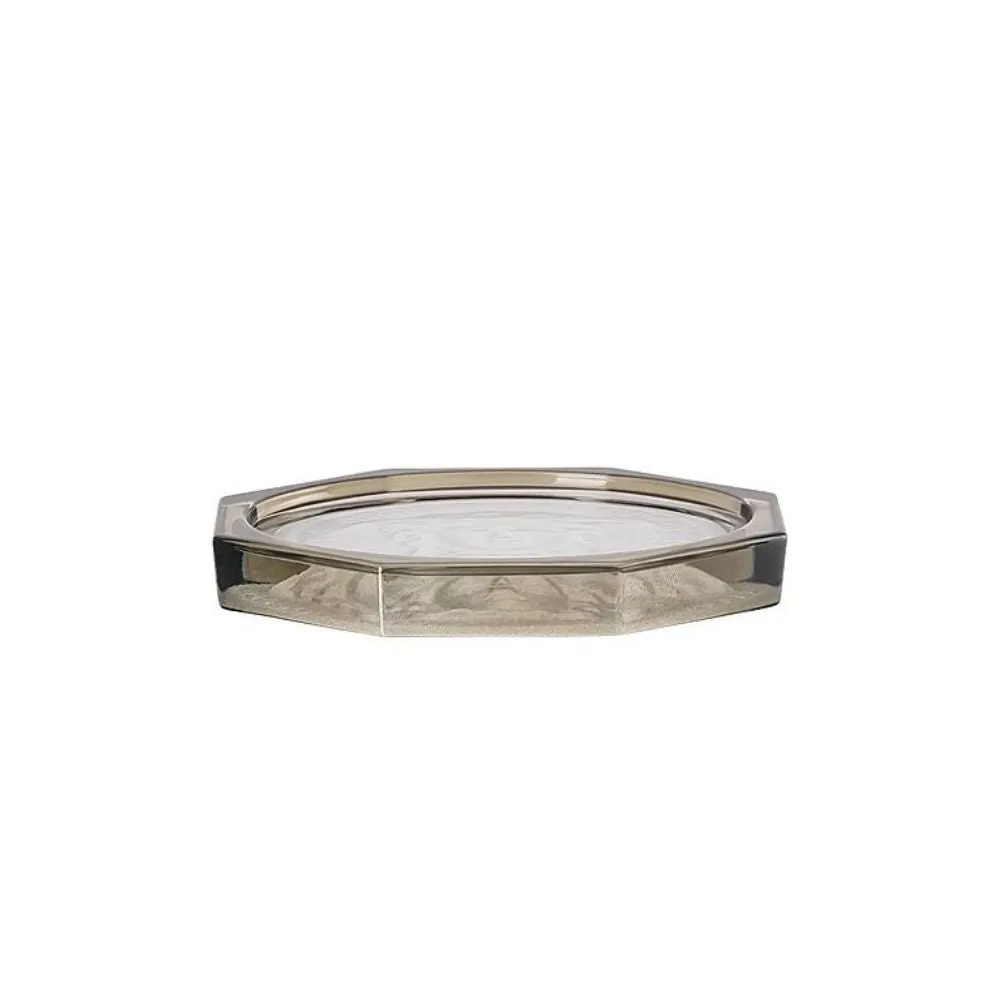 Versace meets Rosenthal Medusa Crystal Lumiere Haze glass coaster diam. 10 cm