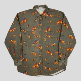 Versace Sport 90’s Corduroy Horses Double Pocket Shirt - L