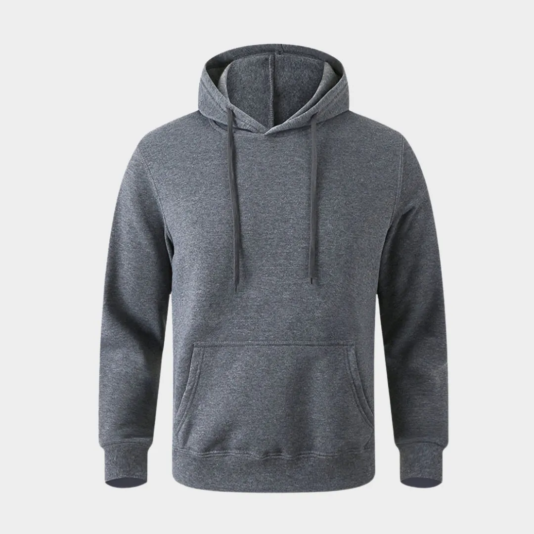 Warm Casual Hooded Sweatshirt for Men  Multi-color Streetwear, Cotton Blend