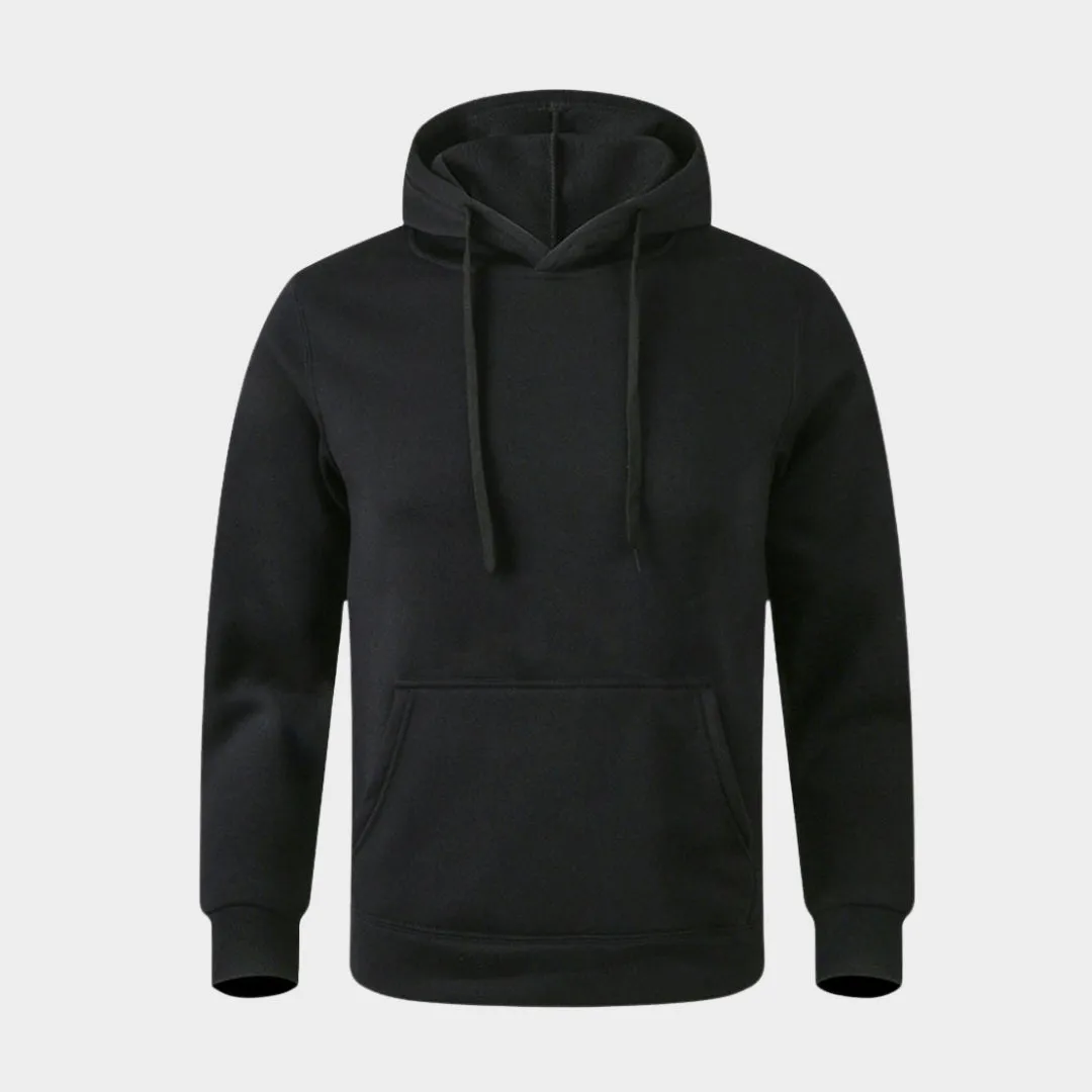 Warm Casual Hooded Sweatshirt for Men  Multi-color Streetwear, Cotton Blend